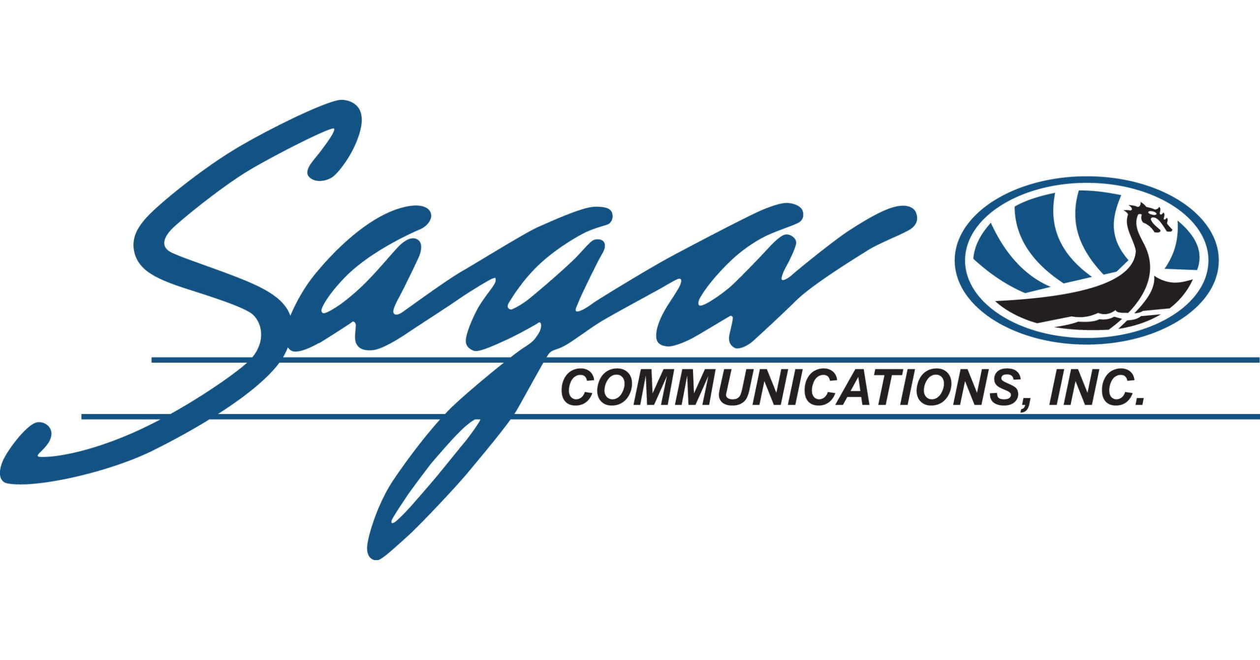 A photo of the Saga Communications logo