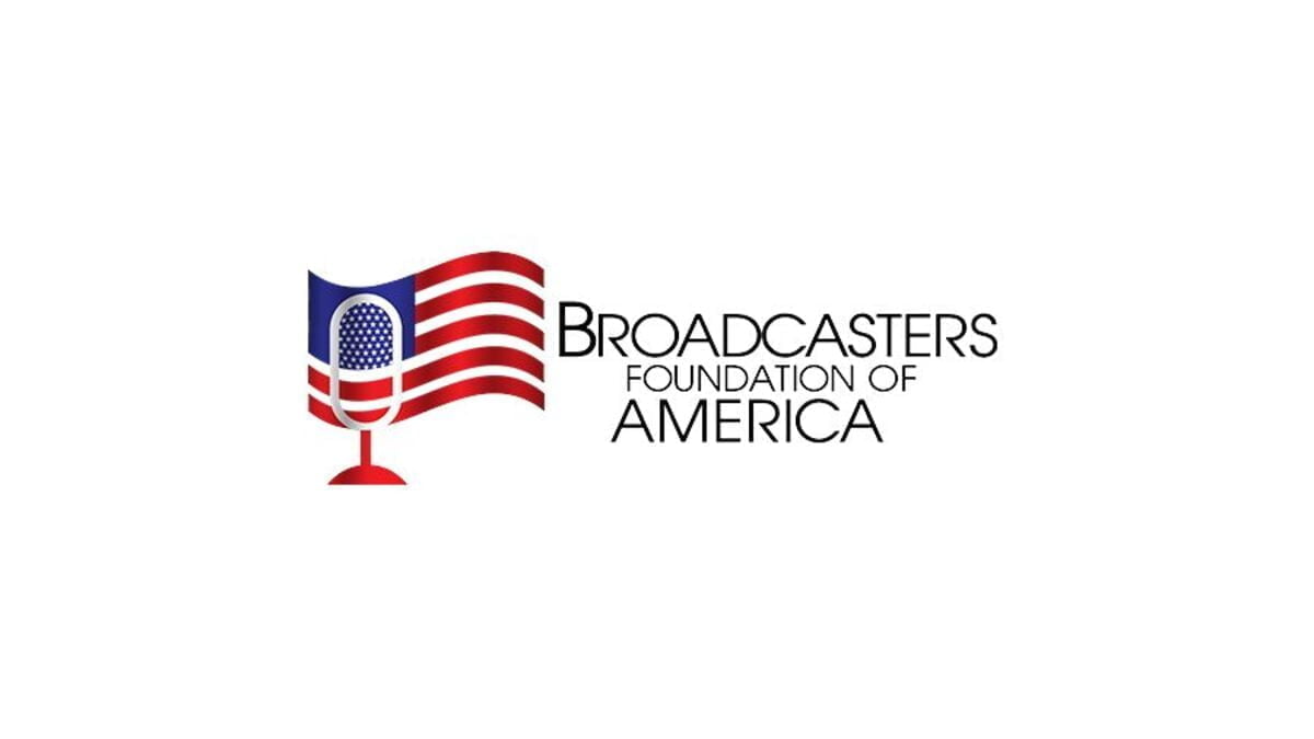 A photo of the Broadcasters Foundation of America logo