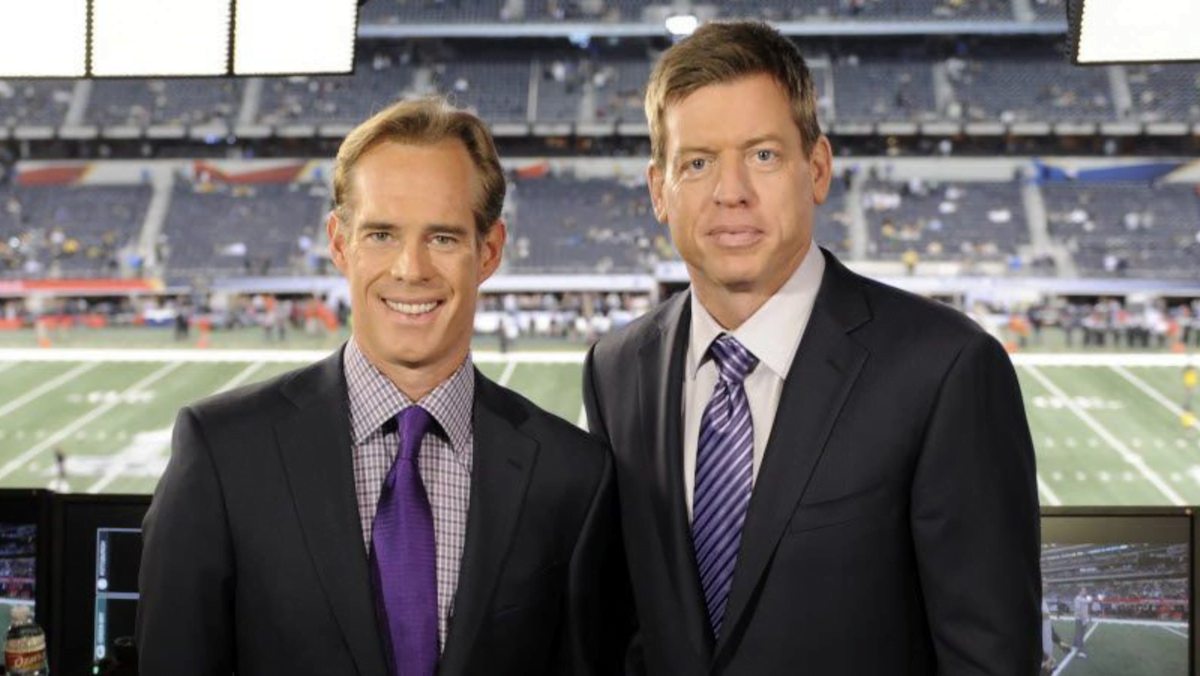 A photo of Joe Buck and Troy Aikman