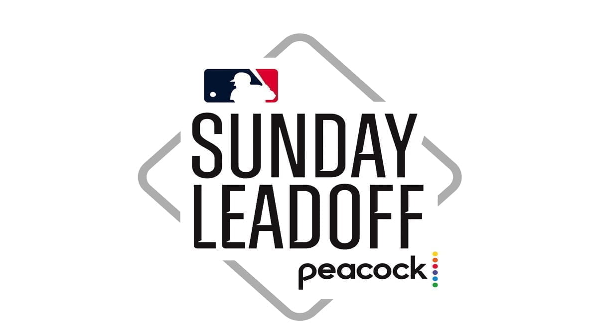 A photo of the MLB Sunday Leadoff on Peacock logo