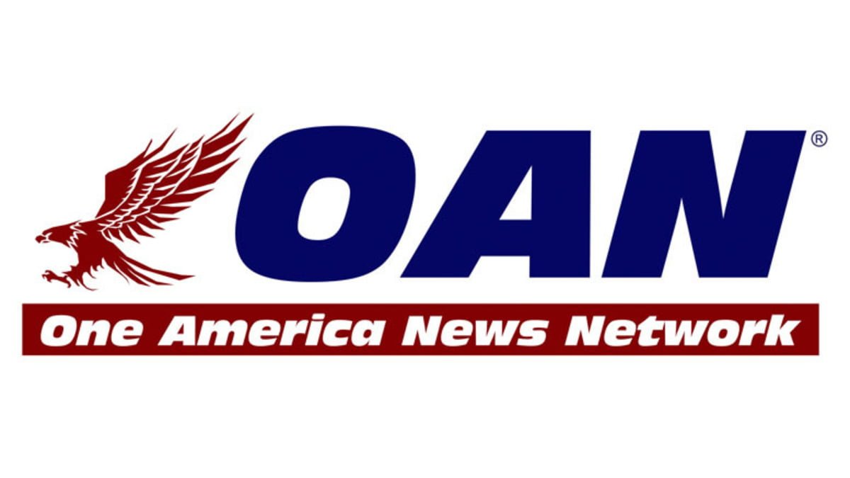 A photo of the OAN logo