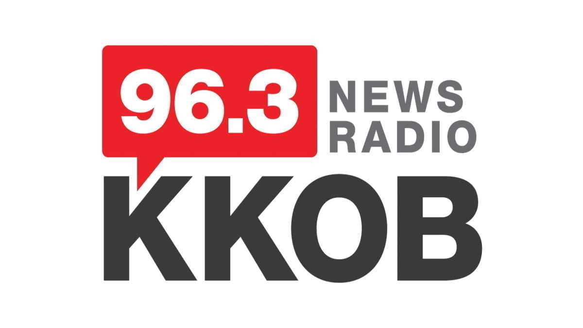 A photo of the KKOB logo