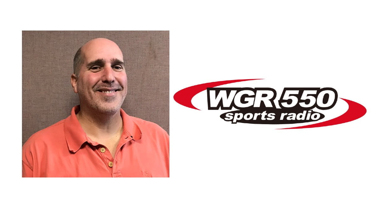 Photo of Howard Simon and the logo for WGR Sports Radio