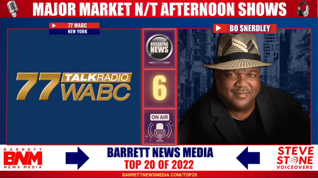 Major Market News/Talk Afternoon Shows 2022
