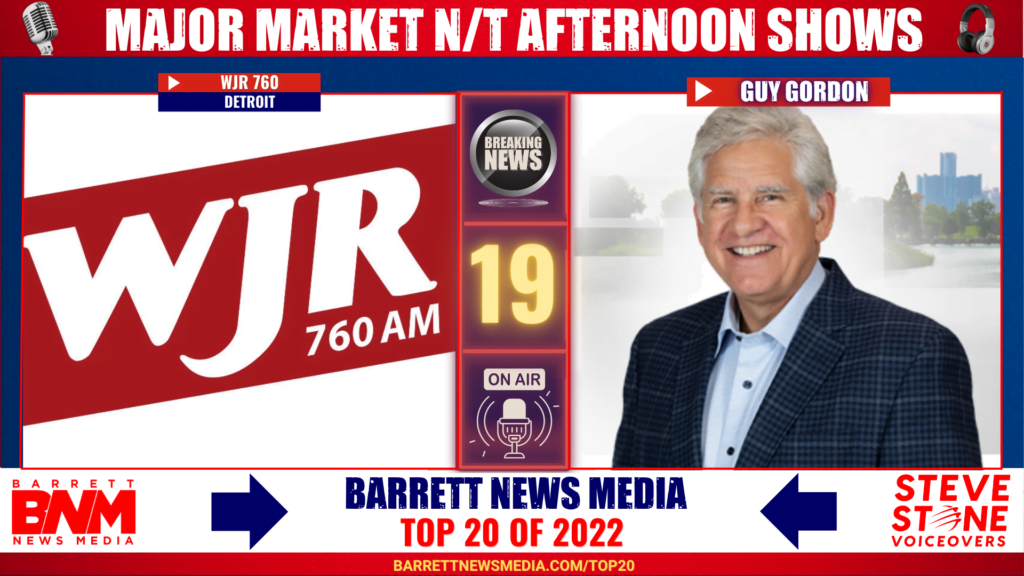 Major Market News/Talk Afternoon Shows 2022