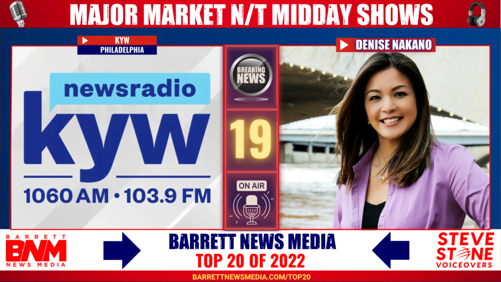 Major Market News/Talk Midday Shows of 2022