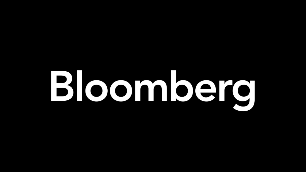 A photo of the Bloomberg logo