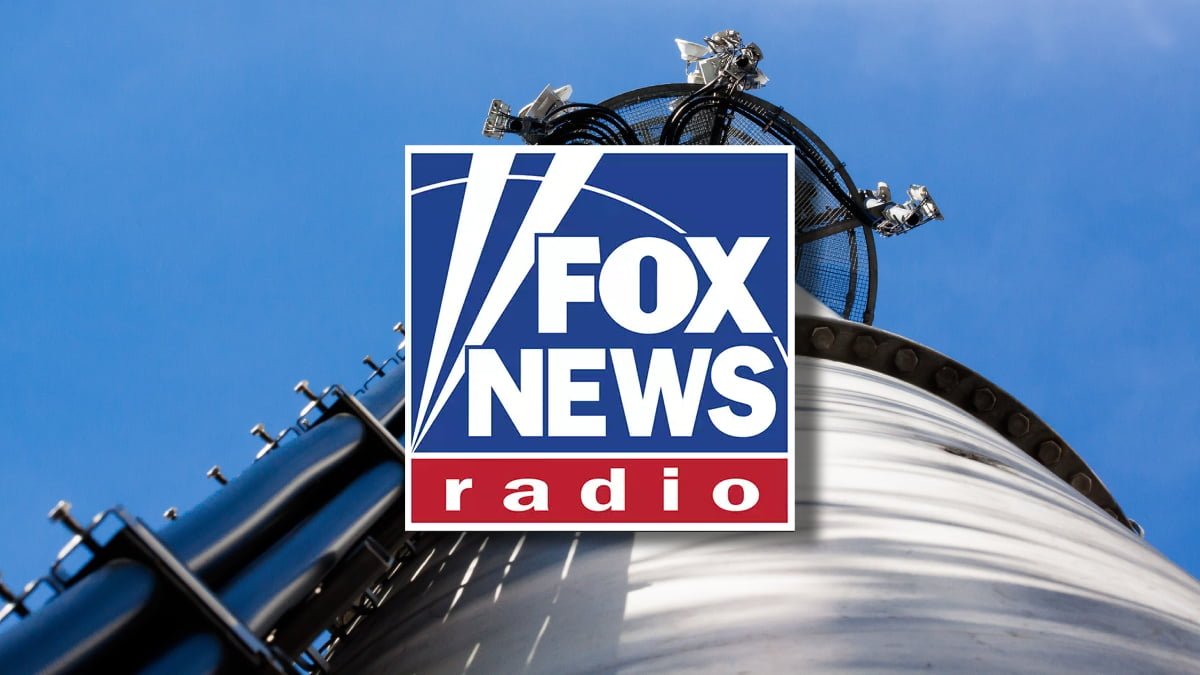 A photo of the Fox News Radio logo