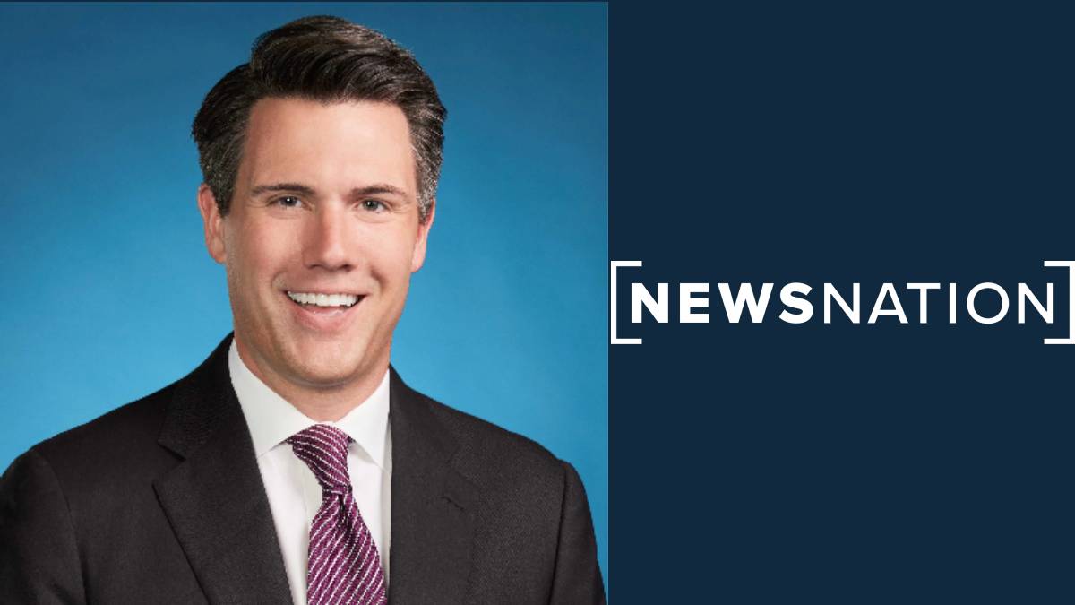 A photo of NewsNation anchor Leland Vittert and the network's logo.