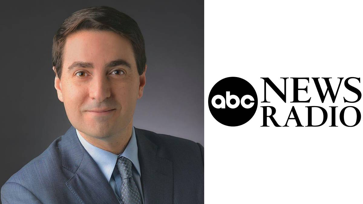 A photo of Steve Portnoy and the ABC News Radio logo