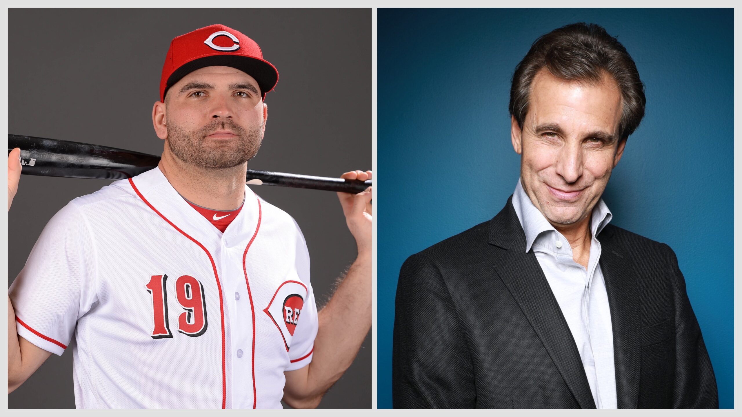 Joey Votto and Christopher Russo