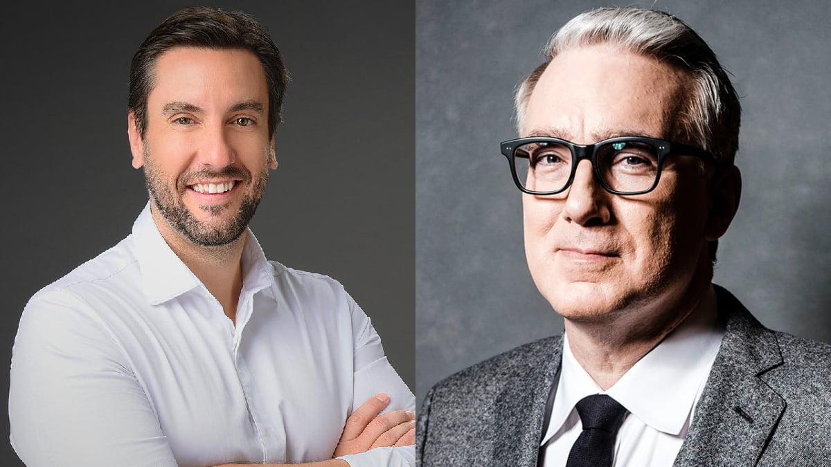 A photo of Clay Travis and Keith Olbermann