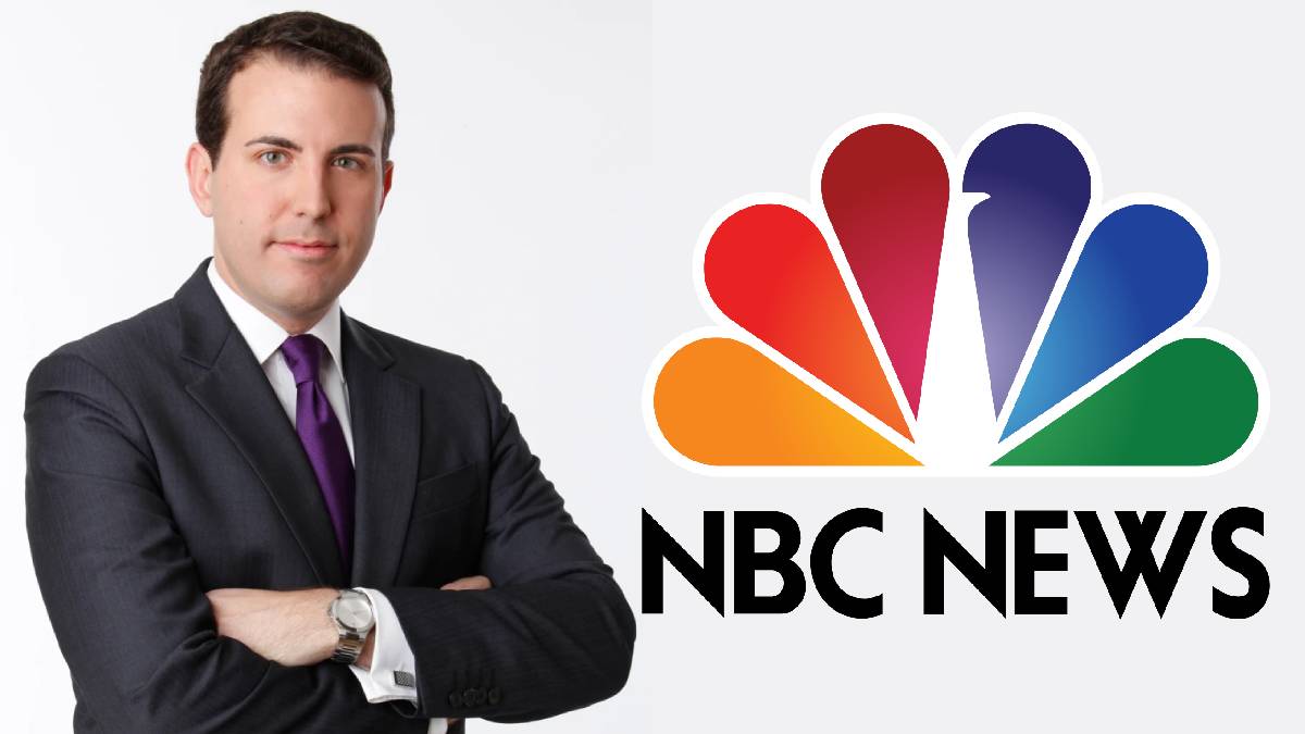 A photo of Gabe Gutierrez and the NBC News logo