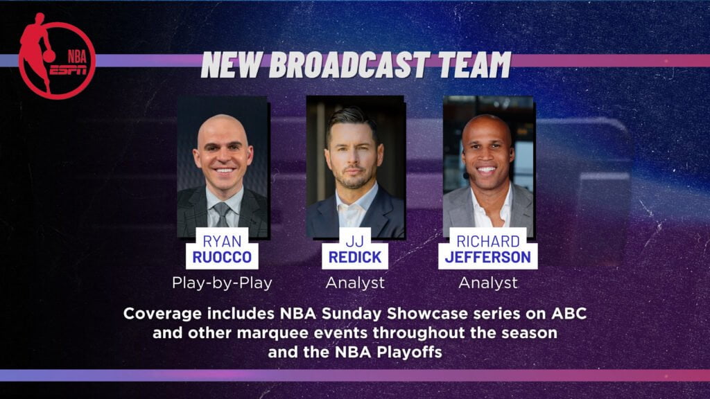 NBA on ESPN Secondary Broadcast Team 2023