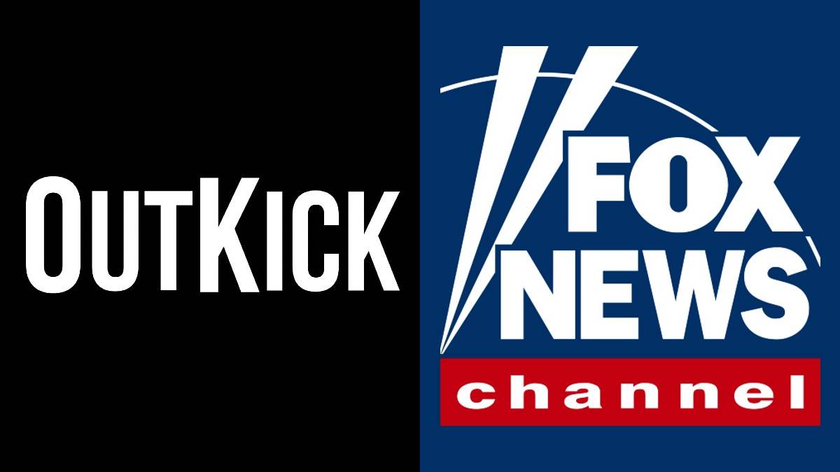 A photo of the OutKick and Fox News logos