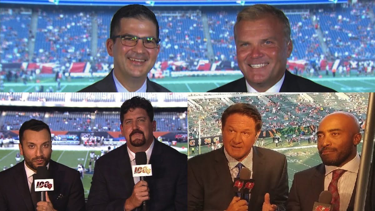 NFL Preseason TV crews in New England, Chicago and Tampa