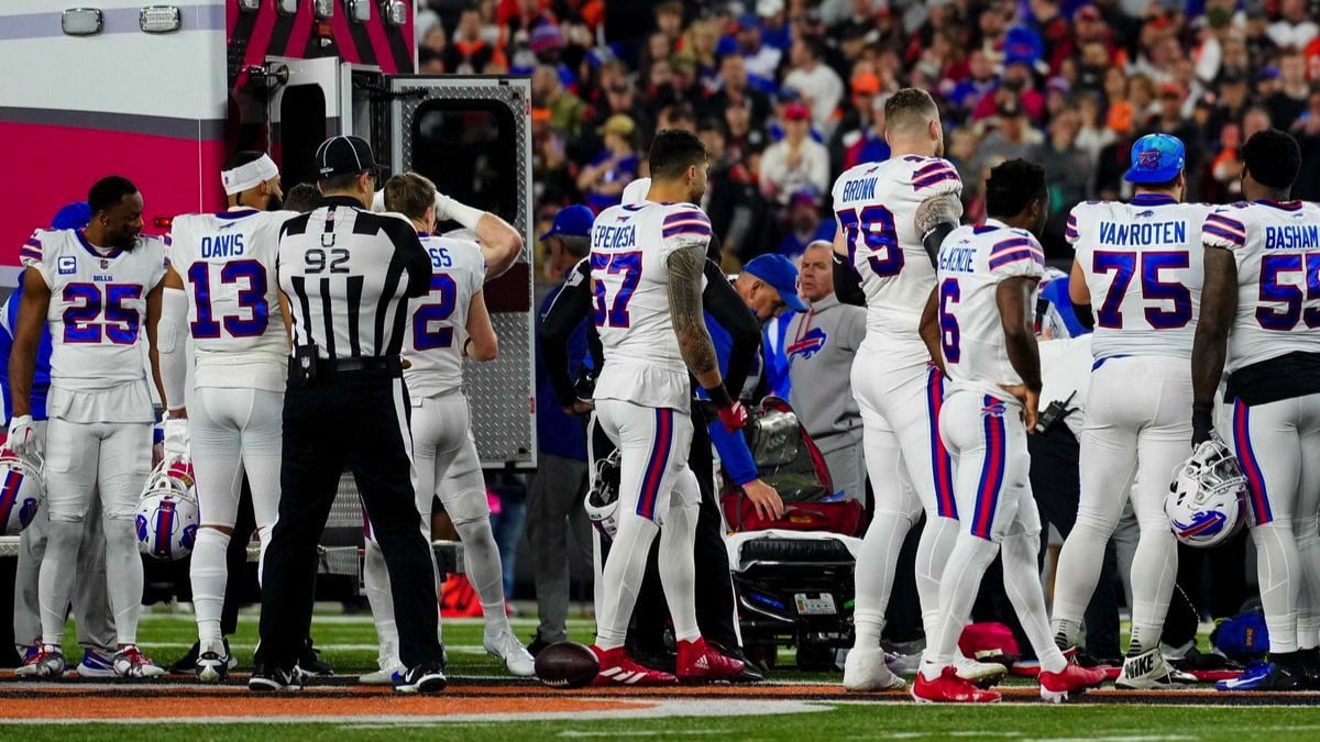 Damar Hamlin suffers cardiac arrest on the field during Monday Night Football