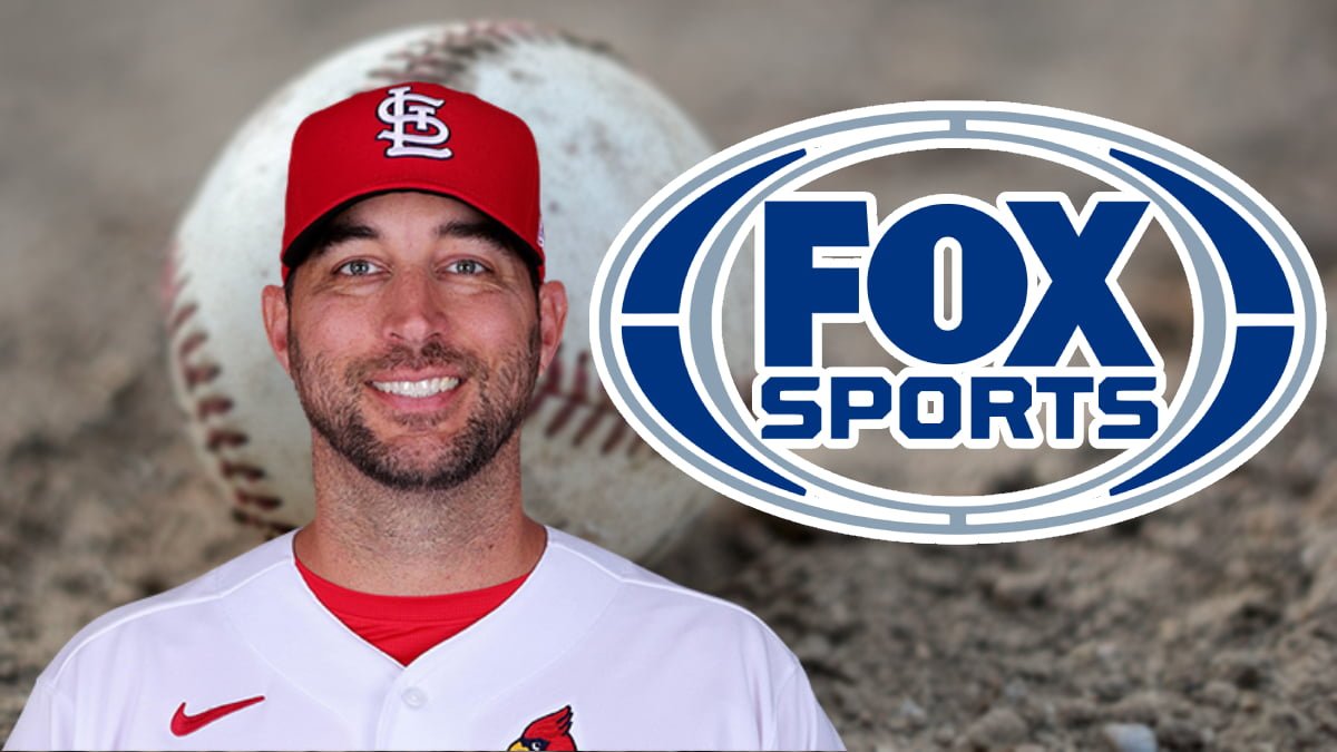 A photo of Adam Wainwright and the FOX Sports logo