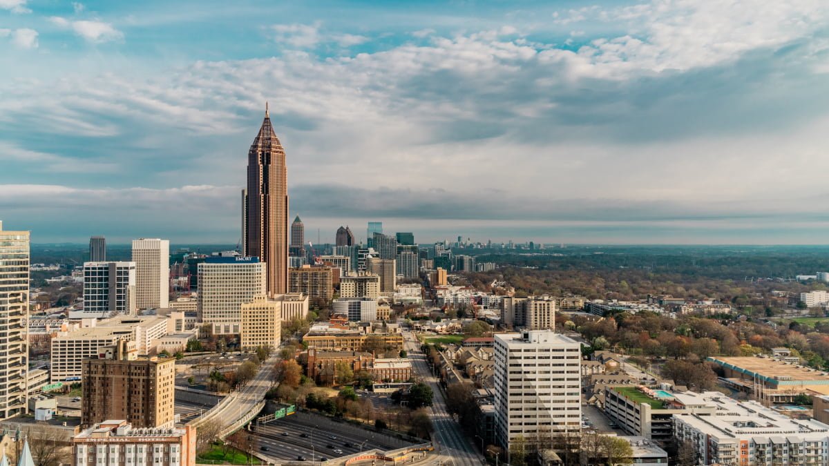 A photo of the Atlanta skyline