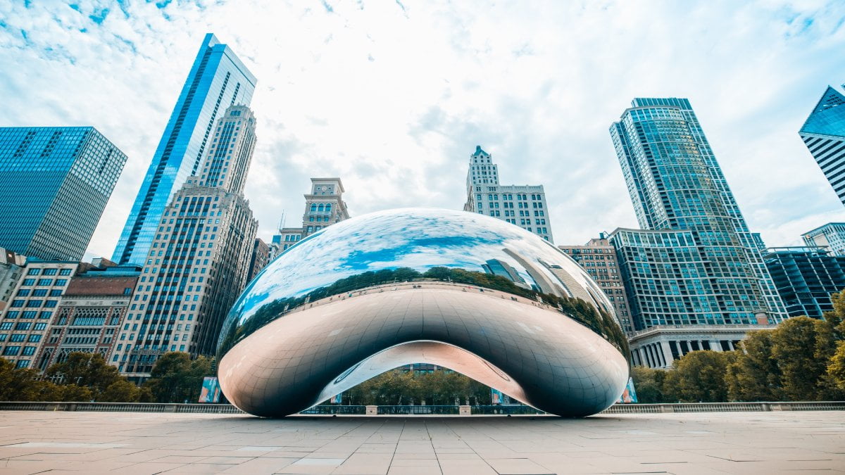 A photo of the Chicago bean