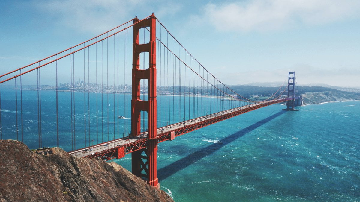 A photo of the Golden Gate bridge