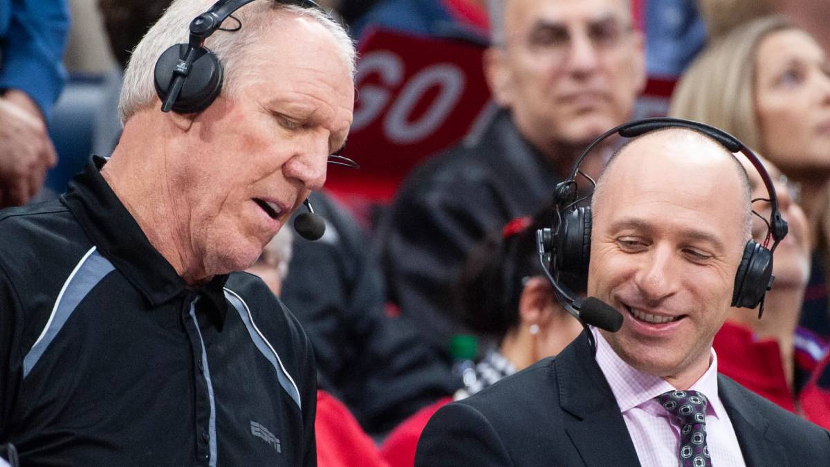 A photo of Dave Pasch and Bill Walton