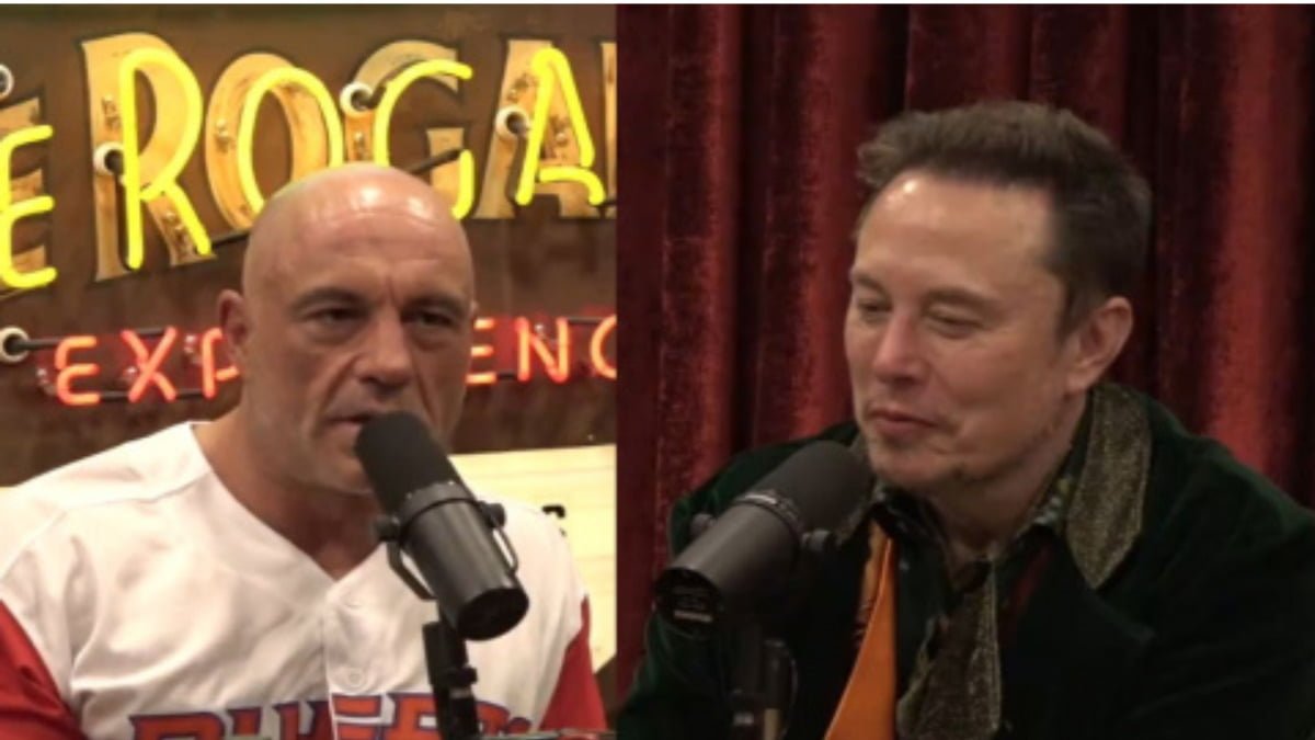 A photo of Joe Rogan and Elon Musk