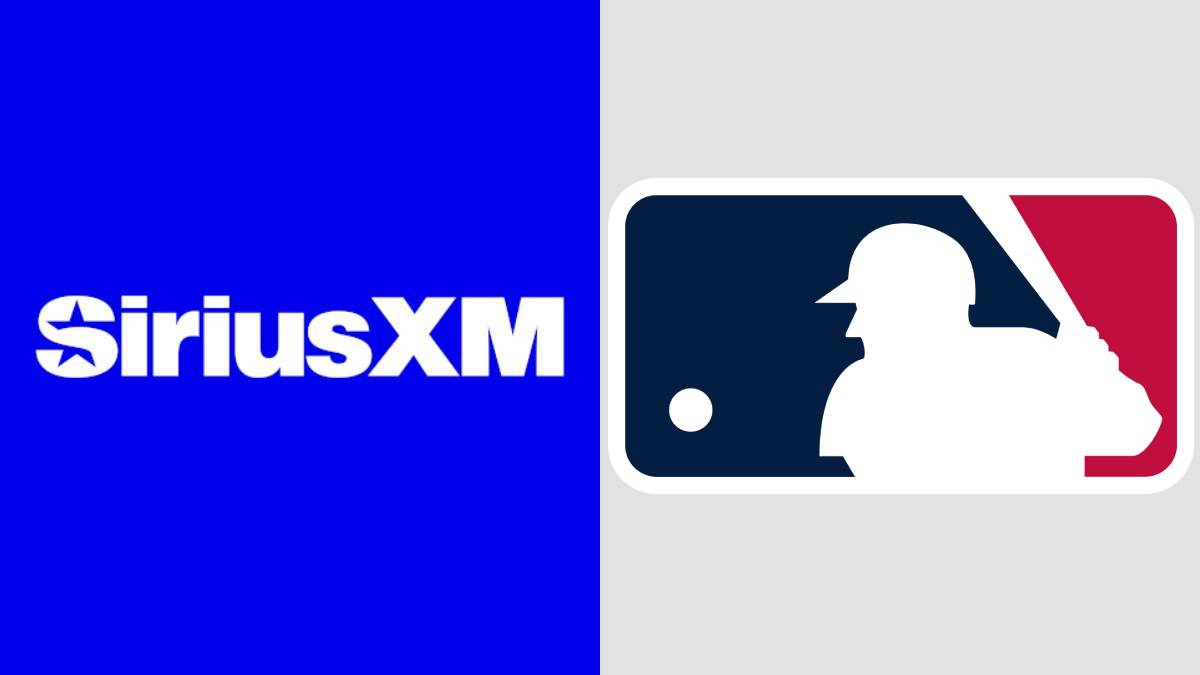 A photo of the SiriusXM and MLB logos