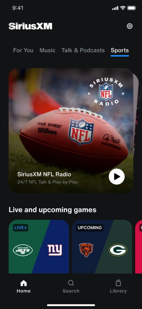 SiriusXM App – Sports