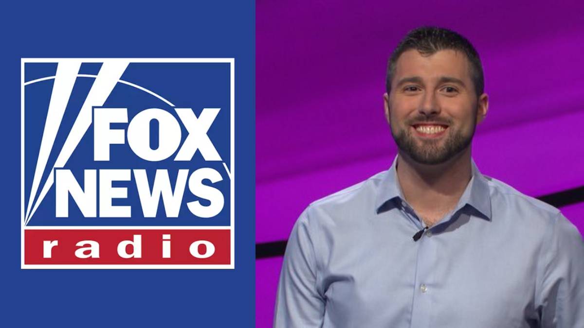 A photo of Matt Napolitano and the Fox News Radio logo