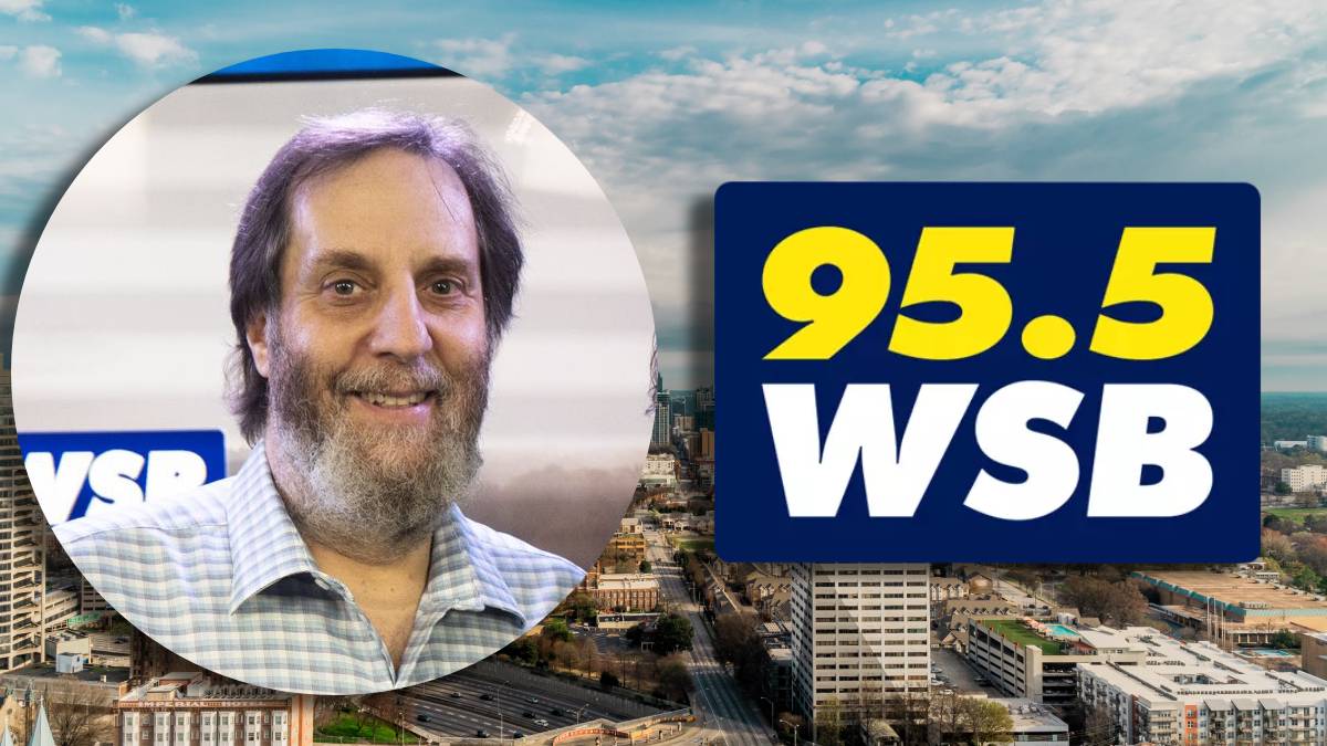 A photo of Ken Charles and the 95.5 WSB logo