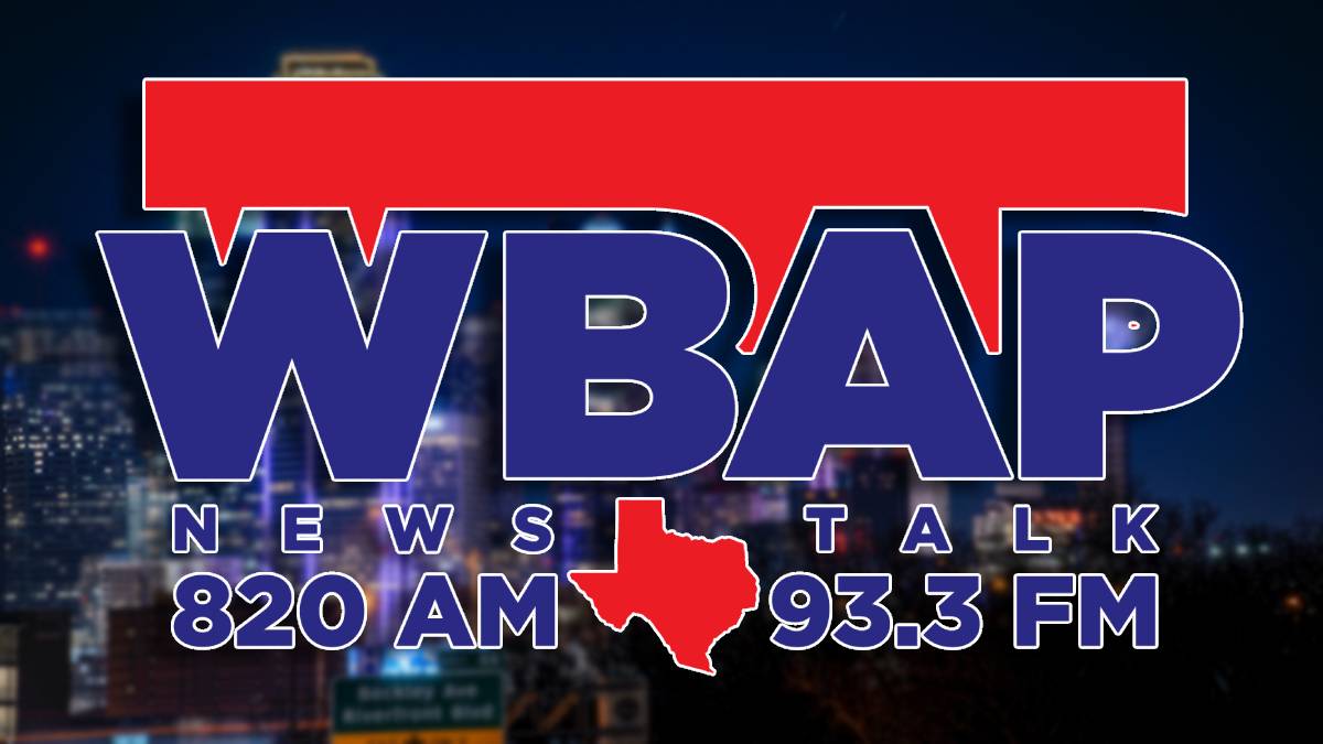 A photo of the new WBAP logo