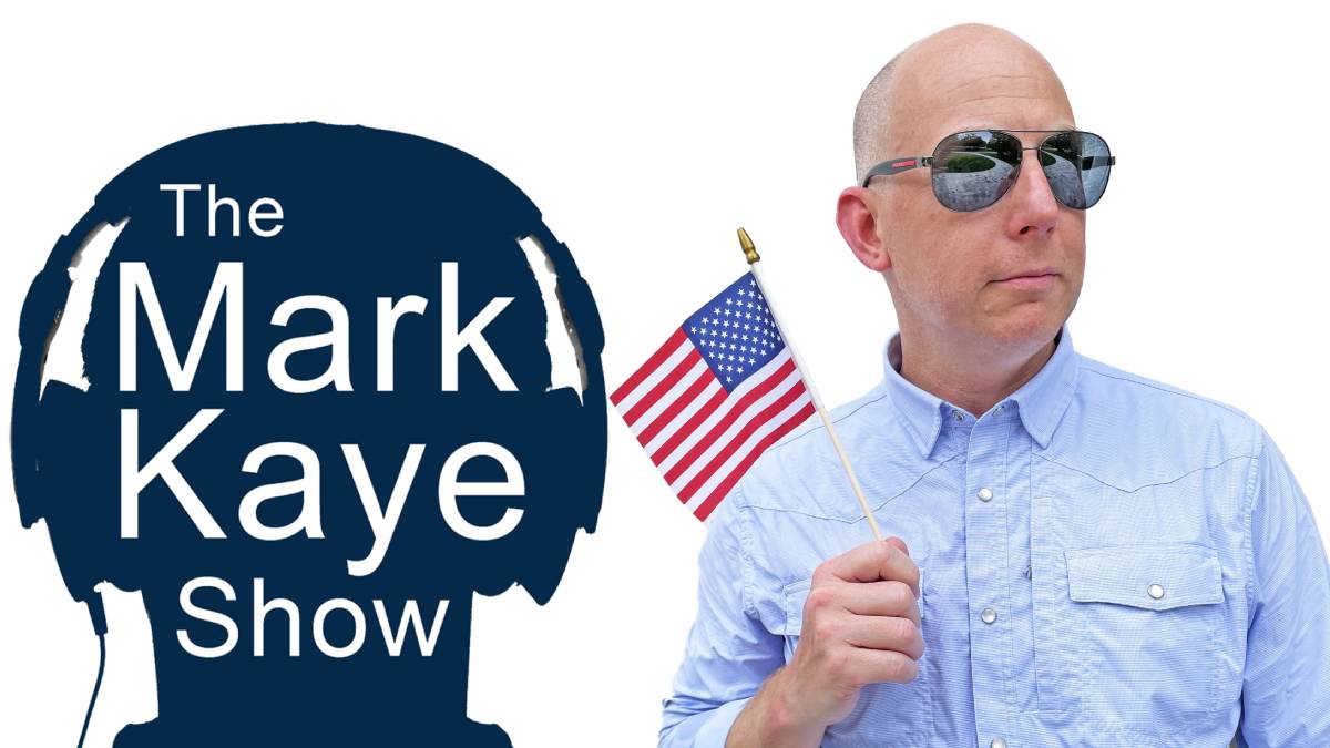 A photo of Mark Kaye and The Mark Kaye Show logo