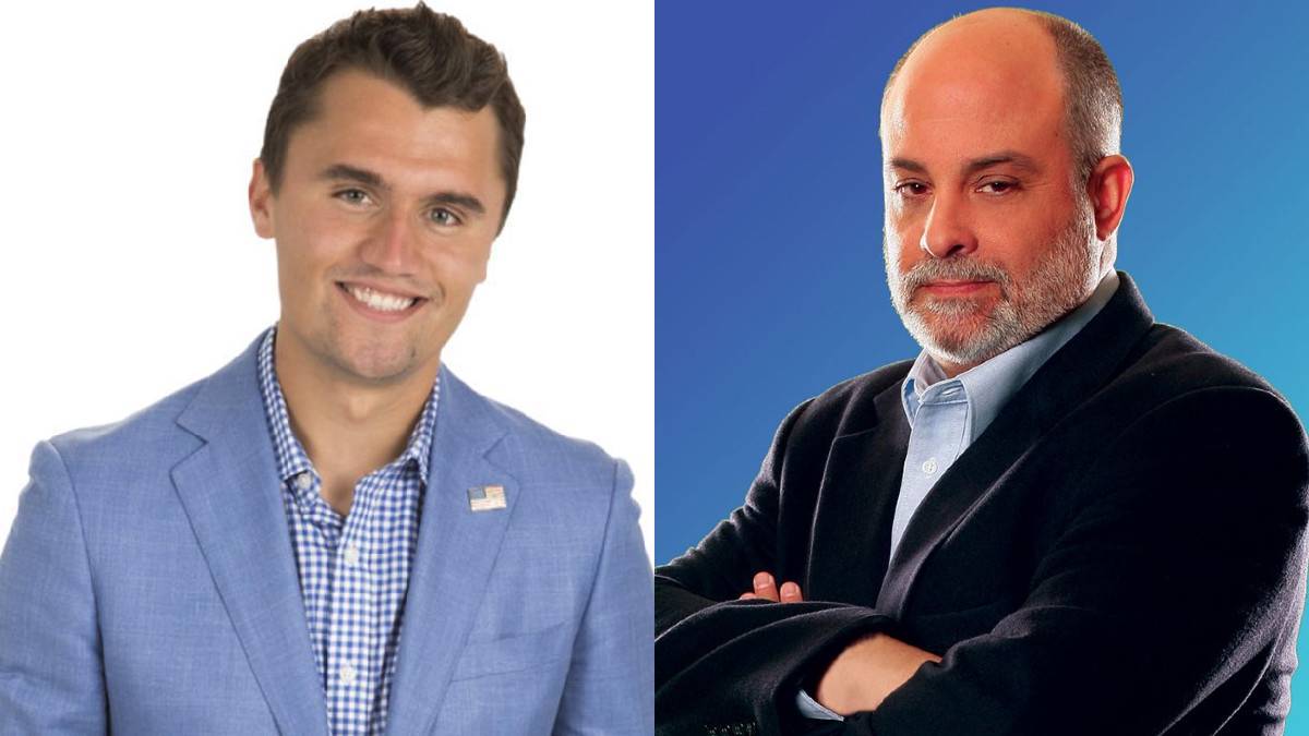 A photo of Charlie Kirk and Mark Levin