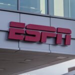 ESPN Logo at ESPN Headquarters DC2 Building Exterior Daytime