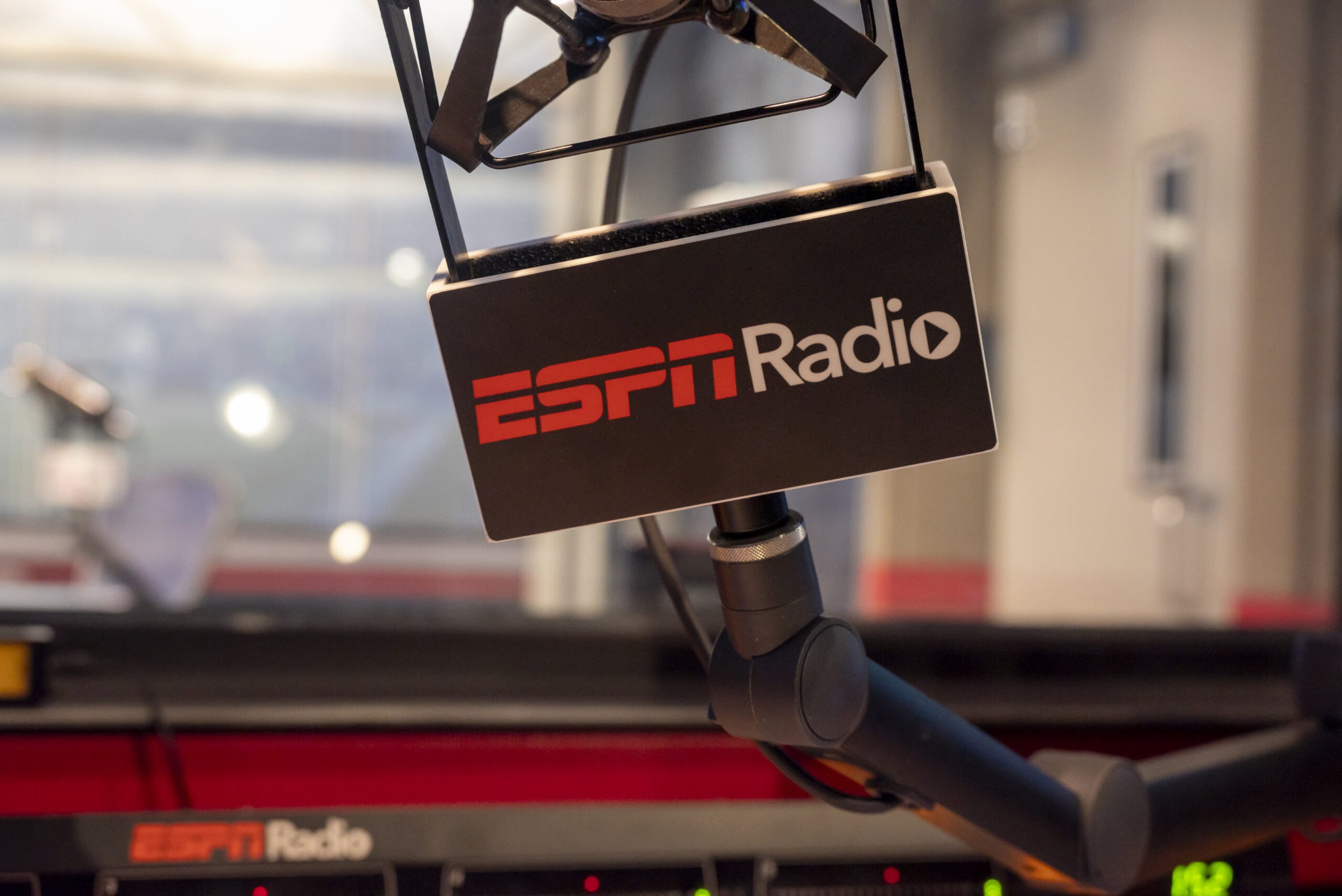 ESPN Radio Logo on Mic Flag at ESPN Headquarters