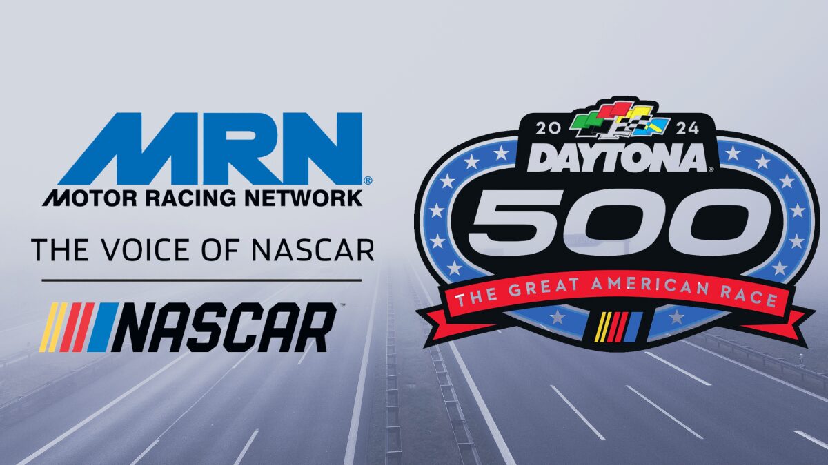 Motor Racing Network and Daytona 500 logos