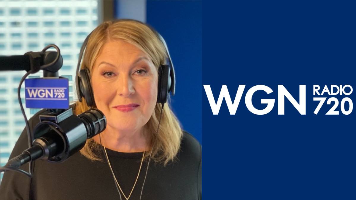 A photo of Lisa Dent and the WGN logo