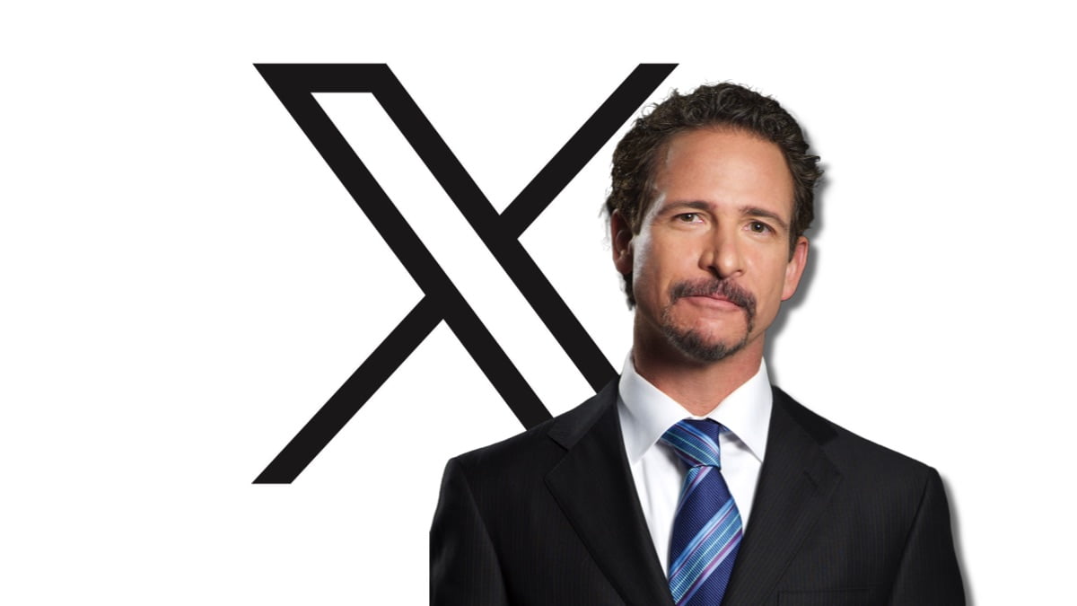 Jim Rome over X logo