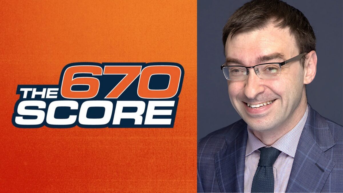 670 the Score Logo and a picture of Jason Benetti