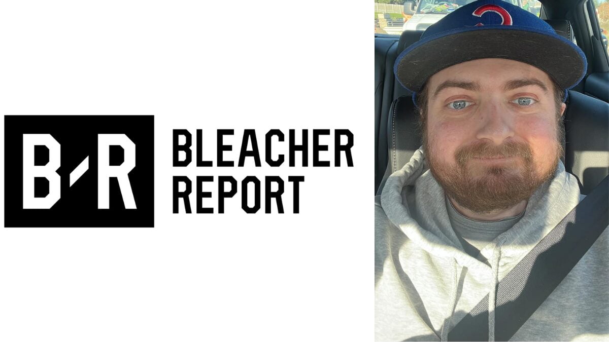 Bleacher Report logo and a picture of Troy Hermo