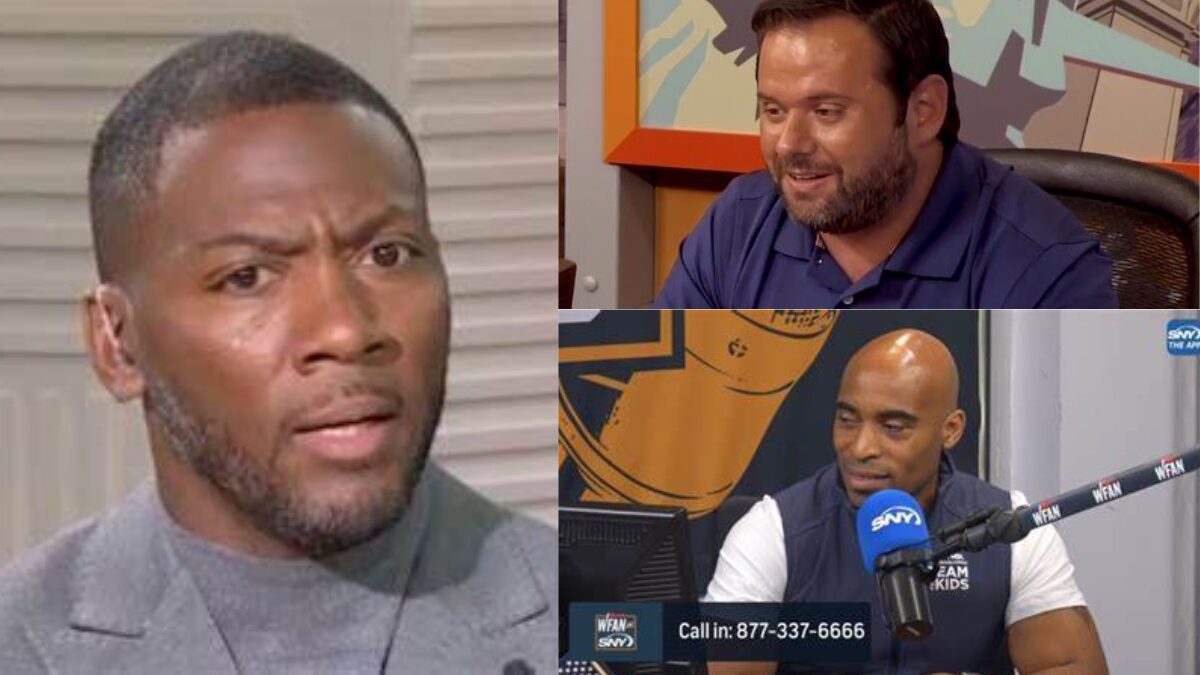 Photos of Ryan Clark, Tiki Barber and Gregg Giannotti