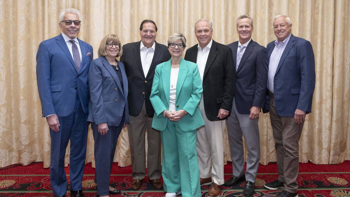 A photo of the 2024 Broadcasters Foundation of America Leadership Award Winners