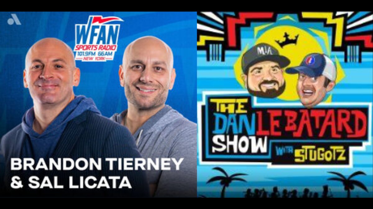 Graphic for Brandon Tierney and Sal Licata on WFAN and one for the Dan Le Batard Show