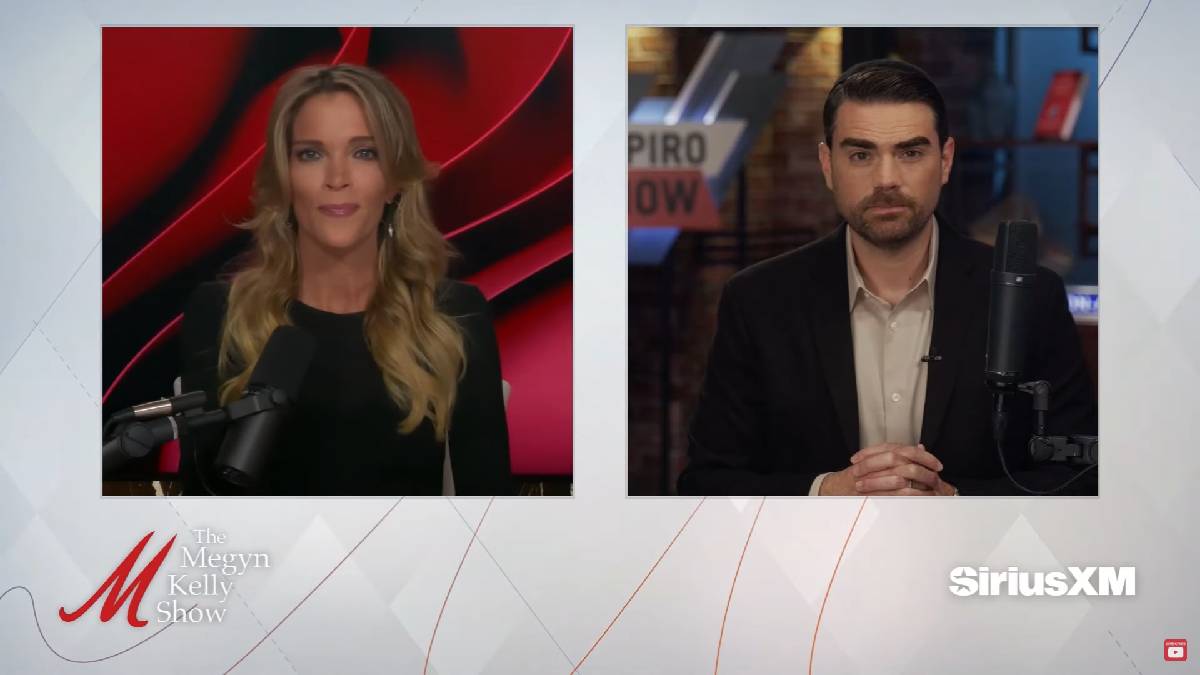 A photo of Megyn Kelly and Ben Shapiro