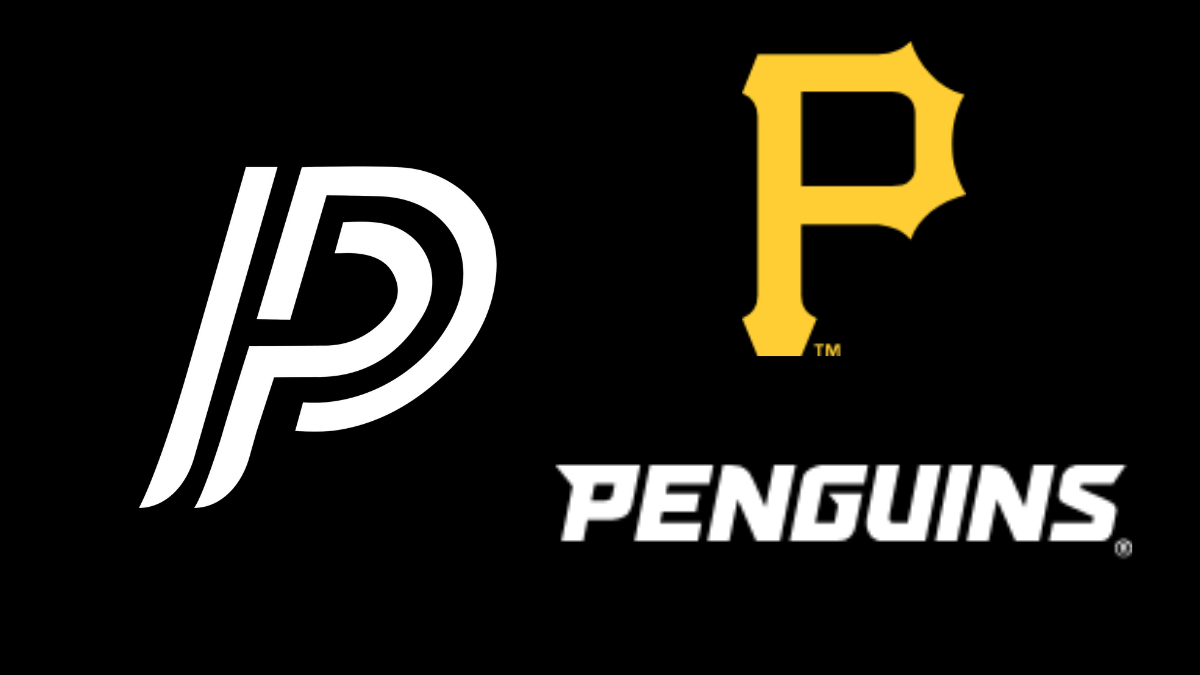 Logos for SportsNet Pittsburgh, the Pittsburgh Pirates and the Pittsburgh Penguins