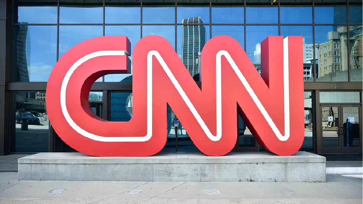 A photo of the CNN logo