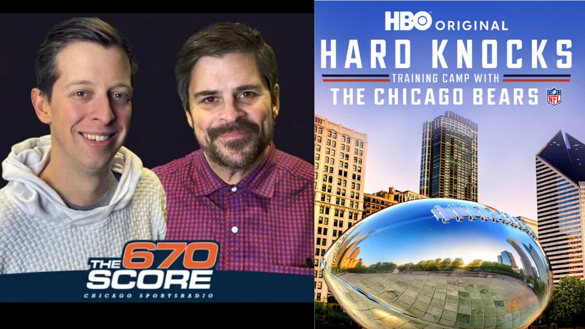 Graphics for the Parkins & Spiegel show on 670 The Score and Hard Knocks with the Chicago Bears