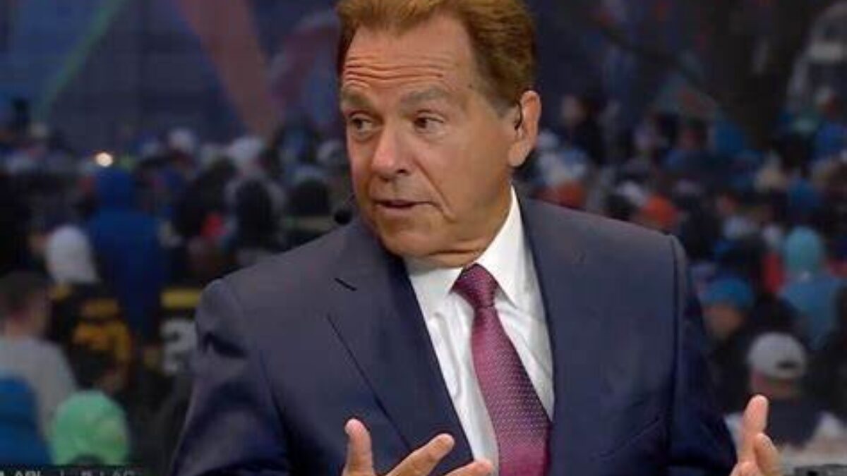 Photo of ESPN analyst Nick Saban