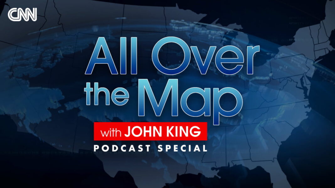 A photo of the All Over the Map with John King logo